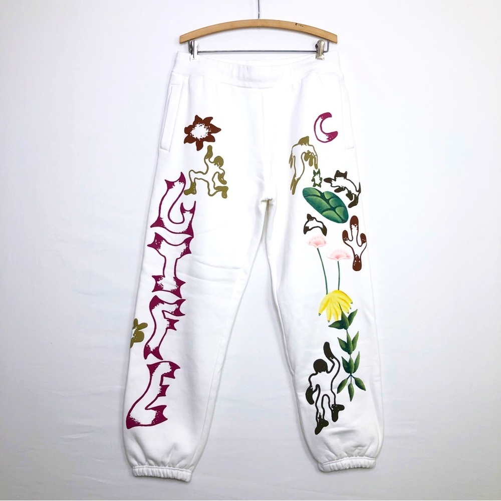 Market XXL ivory graphic print jogger sweatpants